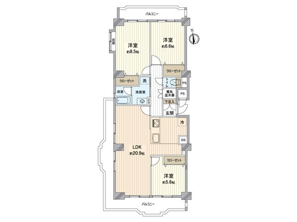 シーアイマンション第二本郷 間取図(平面図) シーアイマンション第二本郷 間取図(平面図)