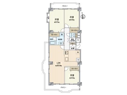 シーアイマンション第二本郷 間取図(平面図)