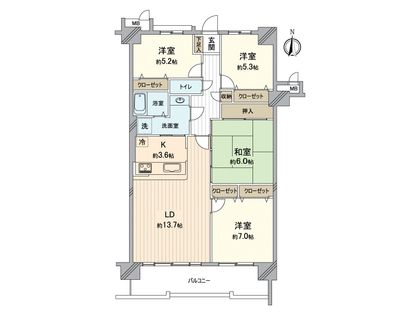 スペリア瀬戸 間取図(平面図)