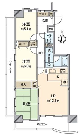 藤和シティコープ名東香坂 間取図(平面図) 藤和シティコープ名東香坂 間取図(平面図)