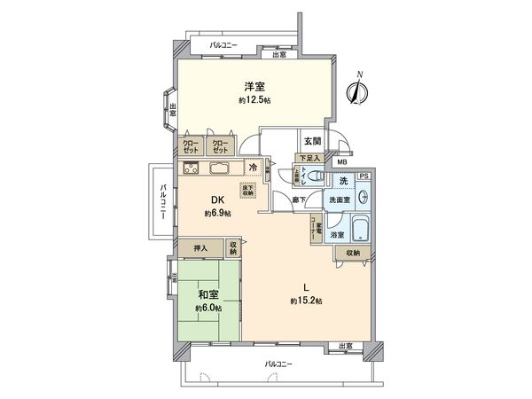 パークシティ水野 B棟 間取図(平面図)