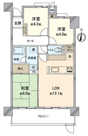 ライオンズマンション引山 間取図(平面図)