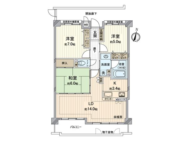 クレメント藤が丘 間取図(平面図)