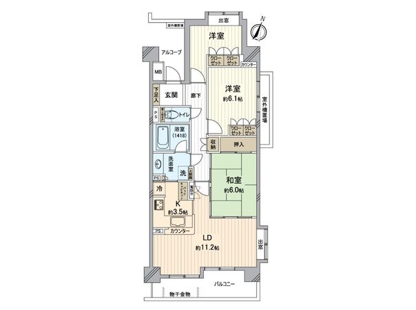 パーク・ホームズ藤ヶ丘西 間取図(平面図) 間取図(平面図)