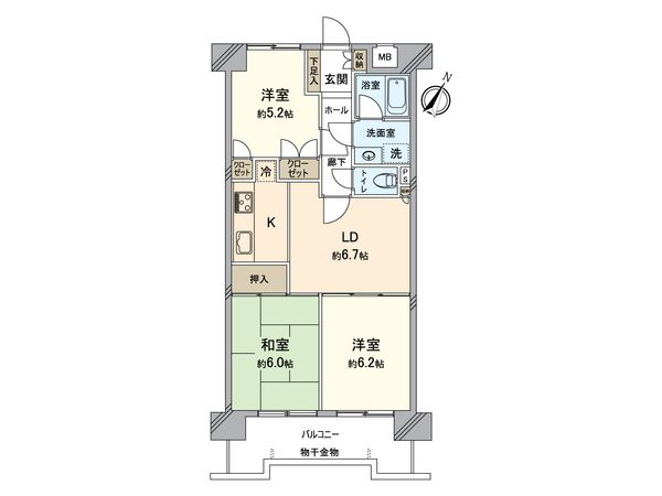 ファミール瀬戸 間取図(平面図)