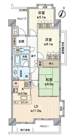 パーク・ホームズ藤ヶ丘西 間取図(平面図) パーク・ホームズ藤ヶ丘西 間取図(平面図)