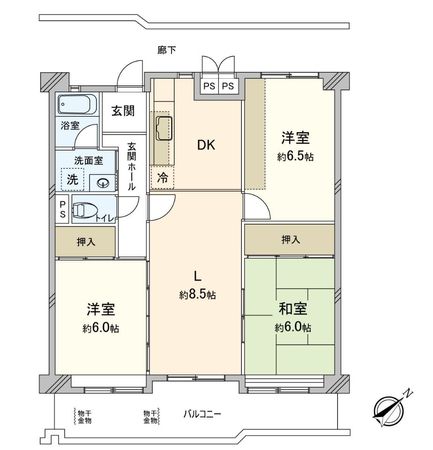 横須賀西住宅 間取図