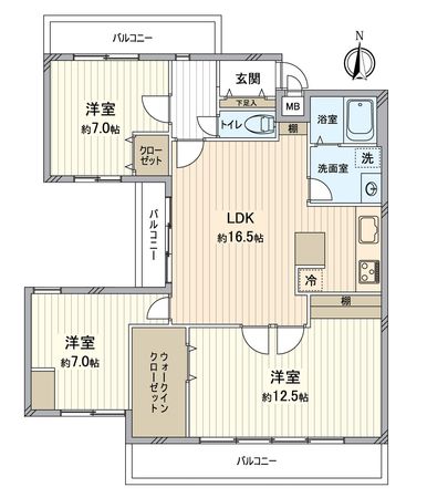 三旺マンション第八名東 間取図(平面図) 三旺マンション第八名東 間取図(平面図)