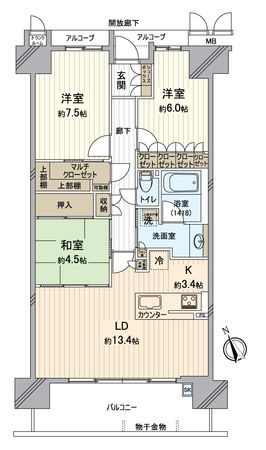 セントハート藤が丘 間取図(平面図) セントハート藤が丘 間取図(平面図)