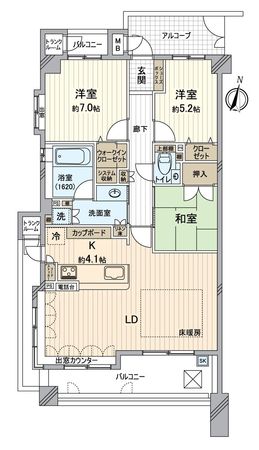 ジェネラスマンション本郷社が丘 間取図(平面図) ジェネラスマンション本郷社が丘 間取図(平面図)