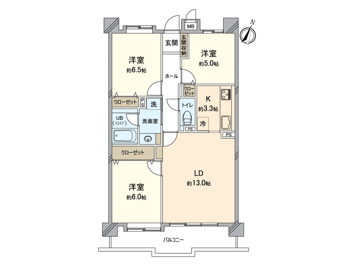 サンハウス尾張旭 間取図(平面図) 間取図(平面図)