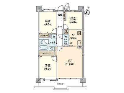 サンハウス尾張旭 間取図(平面図)