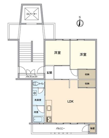 藤の木団地 7号棟 間取図(平面図)