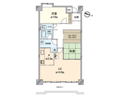 コンセール藤ヶ丘 間取図(平面図)