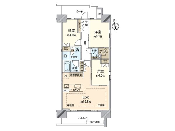 オープンレジデンシア桜通筒井 間取図(平面図) オープンレジデンシア桜通筒井 間取図(平面図)