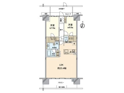 シエリア本郷駅前 間取図(平面図)