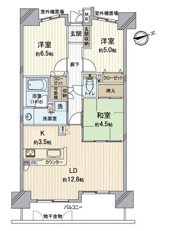 グラン・コート藤が丘 間取図(平面図)