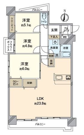 アメニティ新栄 間取図(平面図) アメニティ新栄 間取図(平面図)