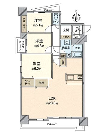 アメニティ新栄 間取図(平面図) アメニティ新栄 間取図(平面図)