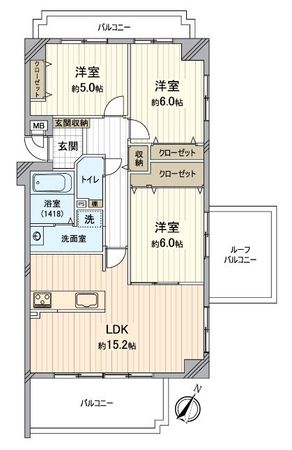 グラン・コート喜多山 間取図(平面図) グラン・コート喜多山 間取図(平面図)
