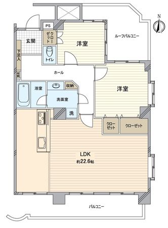 グランドアーツ桜ヶ丘 間取図(平面図)