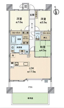 ライオンズ長久手サザンマークス 間取図(平面図) ライオンズ長久手サザンマークス 間取図(平面図)