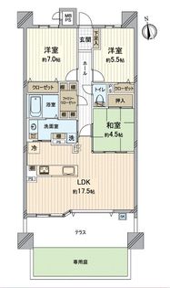 ライオンズ長久手サザンマークス 間取図(平面図)