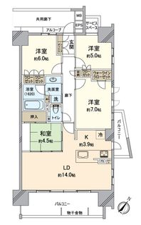 ザ・パークハウス大曽根レジデンス 間取図(平面図)