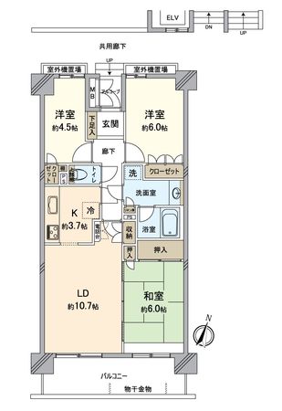 三郷パーク・ホームズ 間取図(平面図) 間取図(平面図)