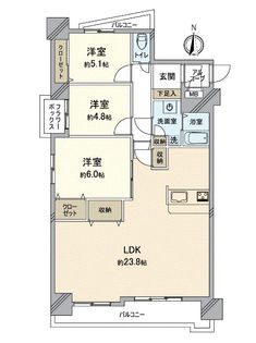 アメニティ新栄 間取図(平面図)