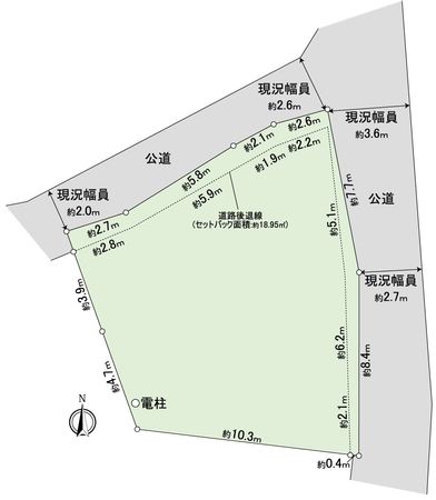 豊川市御油町西欠間 土地 区画図 区画図