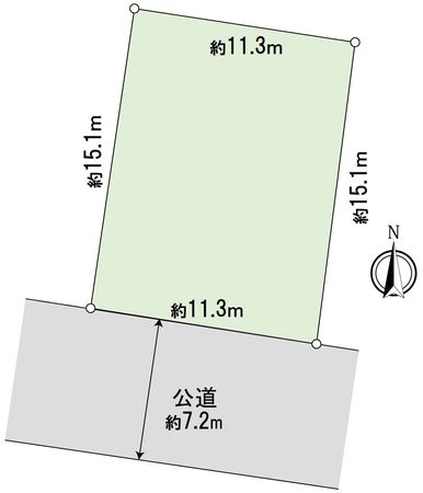 豊橋市東田町 土地 区画図 豊橋市東田町 土地 区画図