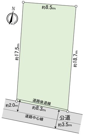 豊橋市高師町字北新切 土地 区画図