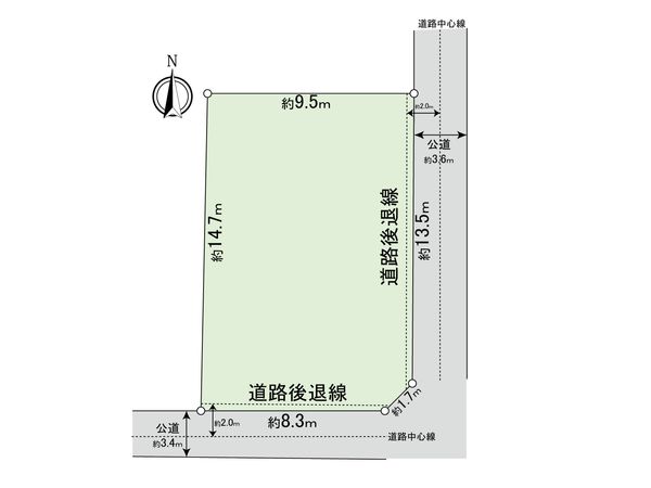 豊橋市中郷町 土地 区画図