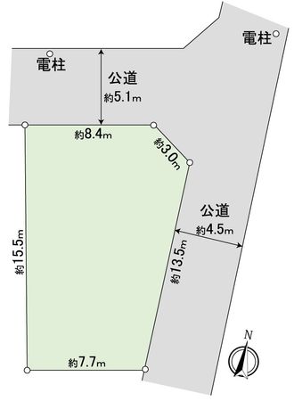 豊橋市草間町字郷裏 土地 区画図 豊橋市草間町字郷裏 土地 区画図