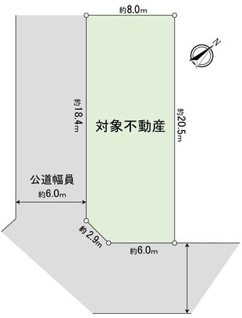 豊橋市内張町 土地 区画図