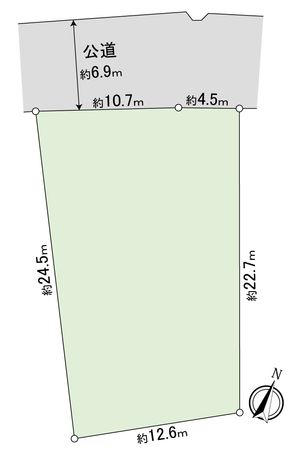豊橋市東小浜町 土地 区画図 豊橋市東小浜町 土地 区画図