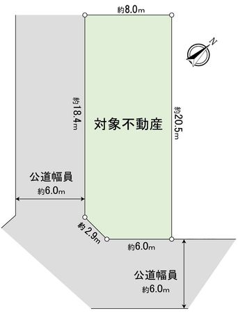 豊橋市内張町 土地 区画図