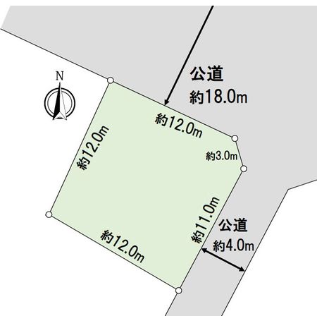 豊川市中央通4丁目 土地 地形図