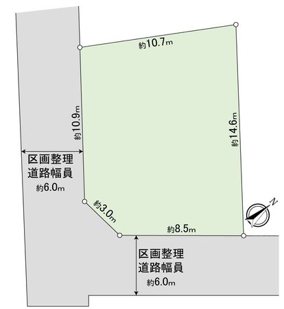 豊川駅東土地区画整理36街区9-1 地形図