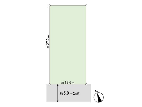 豊川市萩山町3丁目 土地 間取図