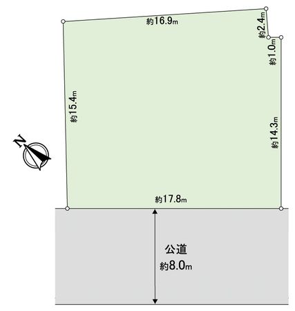 豊川市上野1丁目 土地 地形図