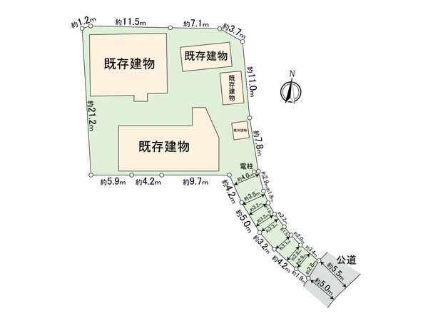 蒲郡市形原町中屋敷 土地 区画図 蒲郡市形原町中屋敷 土地 区画図