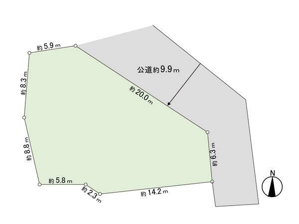 田原市野田町市ノ西屋敷 区画図 田原市野田町市ノ西屋敷 区画図