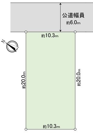 豊川市国府町桜田 土地 間取図(平面図)