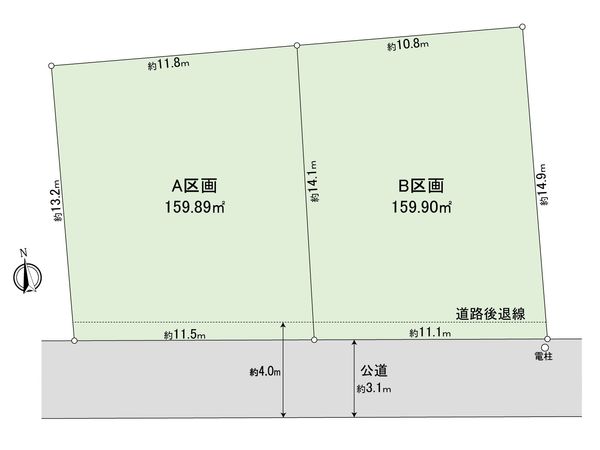 豊橋市弥生町字西豊和 A区画 区画図 豊橋市弥生町字西豊和 A区画 区画図