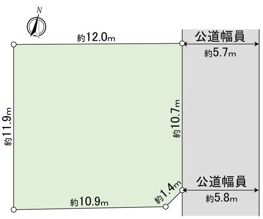 豊橋市西口町字西ノ口 土地 区画図 豊橋市西口町字西ノ口 土地 区画図