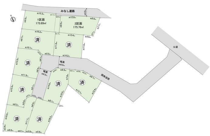 名古屋市緑区文久山 土地1区画 区画図 名古屋市緑区文久山 土地1区画 区画図