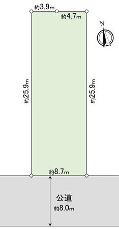 豊橋市東脇1丁目 土地 区画図 豊橋市東脇1丁目 土地 区画図