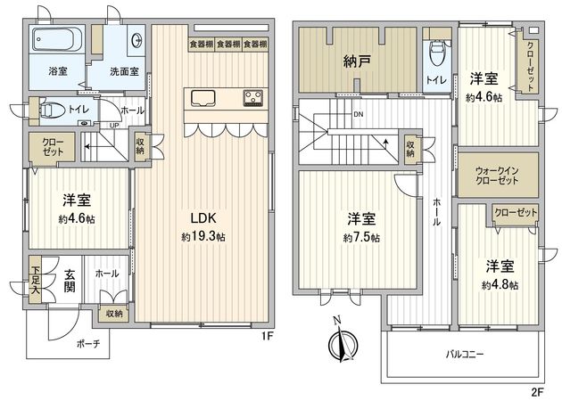 豊橋市大岩町字小山塚 戸建 間取図(平面図) 豊橋市大岩町字小山塚 戸建 間取図(平面図)